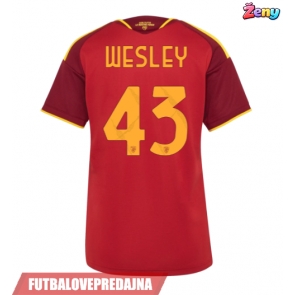 Lacne Ženy Futbalové dres AS Roma Wesley Franca #43 2026-27 Krátky Rukáv - Domáci